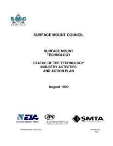 STATUS OF THE TECHNOLOGY INDUSTRY ACTIVITIES AND ACTION PLAN