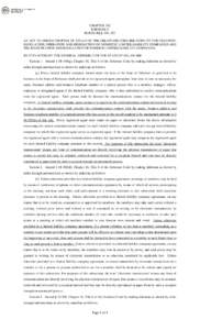 CHAPTER 302 FORMERLY HOUSE BILL NO. 327 AN ACT TO AMEND CHAPTER 18, TITLE 6 OF THE DELAWARE CODE RELATING TO THE CREATION, REGULATION, OPERATION AND DISSOLUTION OF DOMESTIC LIMITED LIABILITY COMPANIES AND THE REGISTRATIO