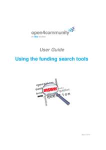 User Guide  Using the funding search tools March 2016