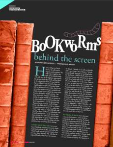 [ereader] Bookworms Behind the screen behind the screen By Patrick Bay Da