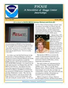 PHASE  A Newsletter of Skaggs Center Internships  Vol. 2, Issue #10