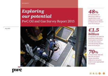 www.pwc.ie  Exploring our potential PwC Oil and Gas Survey Report 2015 July 2015