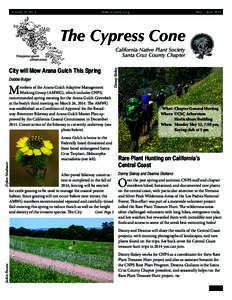Volume 39, No 3	  www.cruzcnps.org May – June 2014