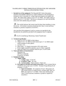 Microsoft Word - RCS Installation Manual Per UL Specs Rev 4 (with notesdocx