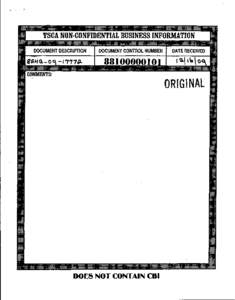 8EHQ-09-17772A  TSCA 8(e) Notice