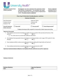 Microsoft Word - UH Employee 90-day Evalaution Template. DRAFTdoc