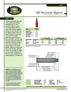 DATAFILE™  300 Winchester Magnum with 165-grain DeepCurl ® Soft Point  LABNOTES