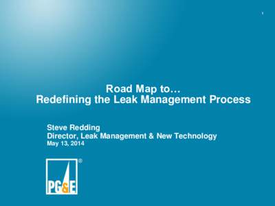 Road Map to Redefining the Leak Management Process