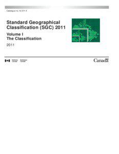 Standard Geographical Classification (SGC) 2011