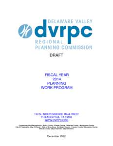 DRAFT  FISCAL YEAR 2014 PLANNING WORK PROGRAM