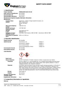 SAFETY DATA SHEET  1. Identification Product identifier  PENNGUARD BLOCK 55/28