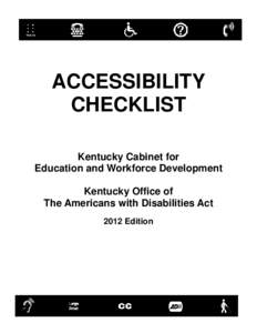 accessibility checklist 2012
