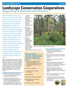 U.S. Fish & Wildlife Service  October 2009 Landscape Conservation Cooperatives Responding to National-scale Stressors