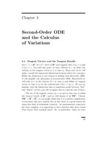 Chapter 3  Second-Order ODE and the Calculus of Variations