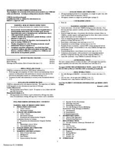 HIGHLIGHTS OF PRESCRIBING INFORMATION   These highlights do not include all the information needed to use CIMZIA® safely and effectively. See full prescribing information for CIMZIA.