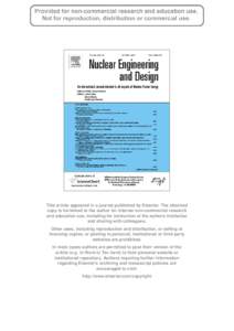 This article appeared in a journal published by Elsevier. The attached copy is furnished to the author for internal non-commercial research and education use, including for instruction at the authors institution and shar