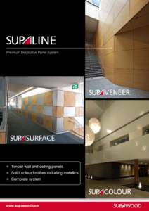 LINE Premium Decorative Panel System VENEER  SURFACE