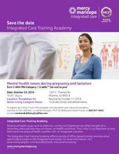 MCP  Save the date Integrated Care Training Academy  Academy