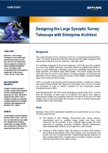 CASE STUDY  Designing the Large Synoptic Survey