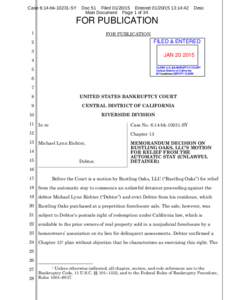 Business law / Legal terms / United States bankruptcy law / Foreclosure / Real property law / Bankruptcy Abuse Prevention and Consumer Protection Act / Bankruptcy / Right of redemption / Lien / Law / Property law / Private law