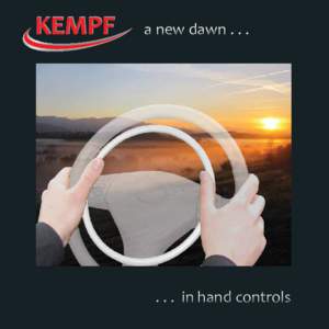 a new dawn[removed]in hand controls Knee space remains free of metal parts