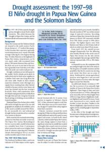 Drought assessment: the 1997–98 El Niño drought in Papua New Guinea and the Solomon Islands T