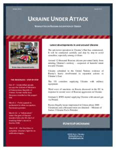 APRILISSUE #11 UKRAINE UNDER ATTACK NEWSLETTER ON RUSSIAN OCCUPATION OF CRIMEA