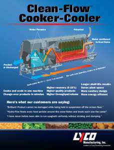 Clean-Flow Cooker-Cooler ® Water Plenums