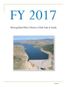FY 2017 Metropolitan Water District of Salt Lake & Sandy Budget 001   