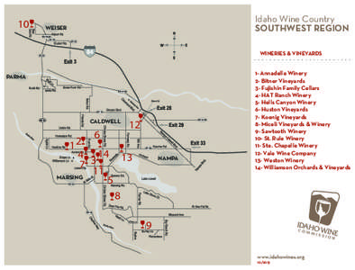 10  Idaho Wine Country SOUTHWEST REGION  WEISER