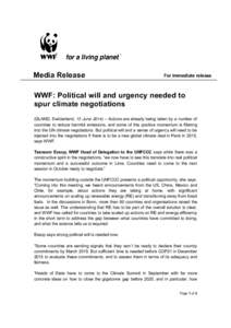 Microsoft Word - WWF PR - UNFCCC Bonn June closing statement