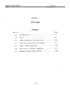 BRIDGE STRUDt MANUAL  November 1973 CHAPTER 5 SPACE FRAME