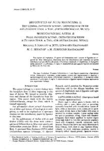 Arctoa: BRYOPHYTES OF ALTAI MOUNTAINS. II. THE GENERA AMPHIDIUM SCHIMP., ORTHOTRICHUM HEDW. AND ZYGODON HOOK. & TAYL. (ORTHOTRICHACEAE, MUSCI)