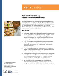 Are You Considering Complementary Medicine?