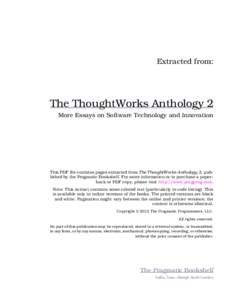 The ThoughtWorks Anthology 2