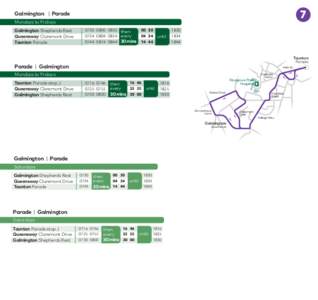 7  Galmington | Parade Mondays to Fridays Galmington Shepherds Rest Queensway Claremont Drive