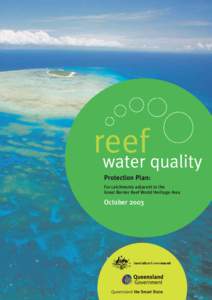 reef water quality Protection Plan: For catchments adjacent to the Great Barrier Reef World Heritage Area