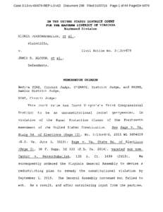 Case 3:13-cvREP-LO-AD Document 299 FiledPage 1 of 44 PageID# 6479  IN THE UNITED STATES DISTRICT COURT FOR THE EASTERN DISTRICT OF VIRGINIA Richmond Division