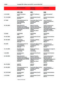 [removed]Amtsblatt EPA / Official Journal EPO / Journal officiel OEB Terminkalender