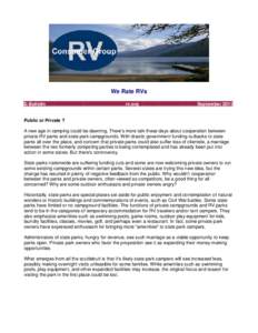 We Rate RVs E-Bulletin rv.org  September 2011