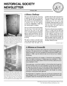 HISTORICAL SOCIETY NEWSLETTER Newsletter February[removed]Page 1
