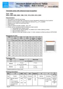 Catalog microtech GmbH electronic