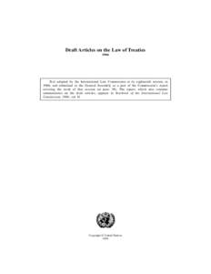 Draft Articles on the Law of Treaties, 1966