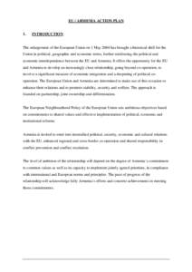 EU / ARMENIA ACTION PLAN  1. INTRODUCTION