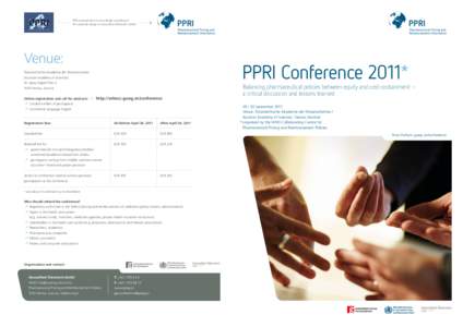 PPRI is presented in its new design according to the corporate design of Gesundheit Österreich GmbH Venue:  PPRI Conference 2011*