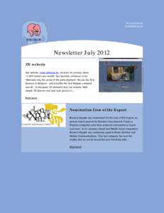 Delirium Tremens - Newsletter July 2012
