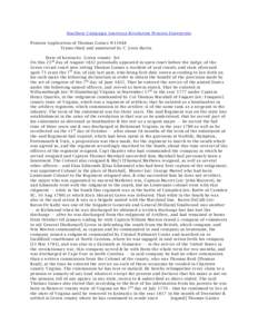 Southern Campaign American Revolution Pension Statements Pension Application of Thomas Gaines W11048 Transcribed and annotated by C. Leon Harris State of Kentucky Green county Sct On this 23 rd day of August 1832 persona