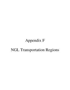 Appendix F - NGL Transportation Regions