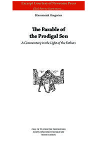 Hieromonk Gregorios  The Parable of the Prodigal Son A Commentary in the Light of the Fathers
