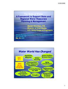 Water Resources Development Act / Interstate Commission on the Potomac River Basin / Susquehanna River Basin Commission / Emergency management / Government / Administration / Oklahoma Water Resources Board / United States / United States Army Corps of Engineers / United States Department of Defense